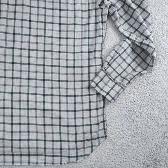 Peter Millar Collection Shirt Mens Extra Large Gray Plaid Winter Soft Twill EUC - Picture 16 of 16